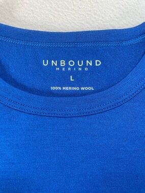 Unbound Merino Unisex Short Sleeve T Shirt Size Large